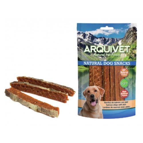 Strisce di Salmone con Pelle - Snack