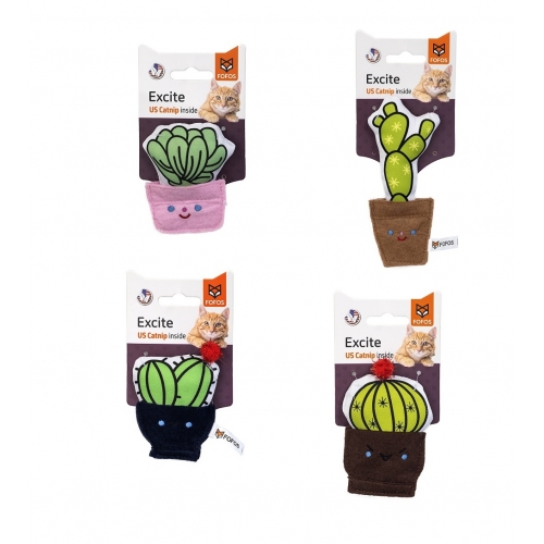 FOFOS Mild Fresh Cactus Cat Toy