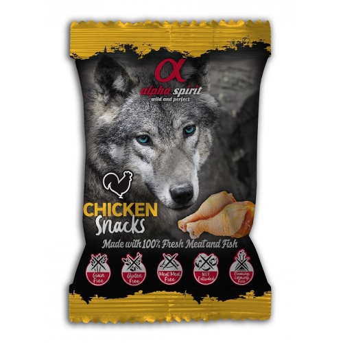 Snack Cane Alpha Spirit - Pollo - 50 g