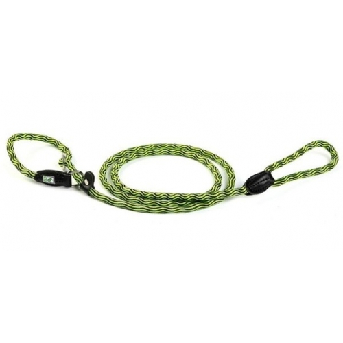 Guinzaglio per cani in corda KIWI WALKER RETRIVER - verde/nero
