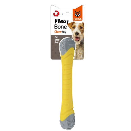 FOFOS TPR Dental Stick Toy - GIALLO/GRIGIO