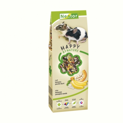 Mangime per GERBILLI e TOPI con RISO - BANANA e SEMI DI ZUCCA - 370 gr