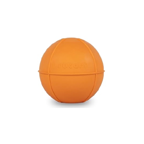 Gioco Cane BALL - ARANCIONE - per crocchette -  Durezza Media -  Due Misure