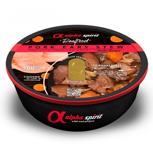 SPEZZATINO ORECCHIE DI MAIALE per Cani - Vaso Cottura - Alimento Completo - 280 gr